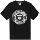 Men's AAPE Mono Camo Stamp T-Shirt in Black