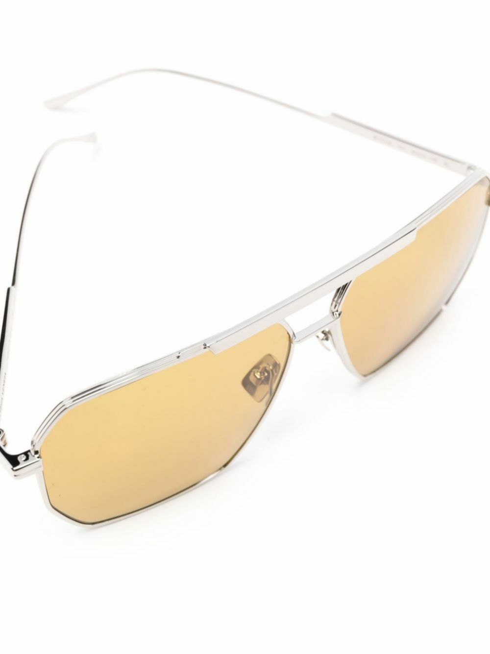 Bottega Veneta Eyewear Silver-Tone Pilot-Style Sunglasses