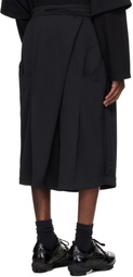 NAMESAKE Black Reid Pleated Basketball Shorts