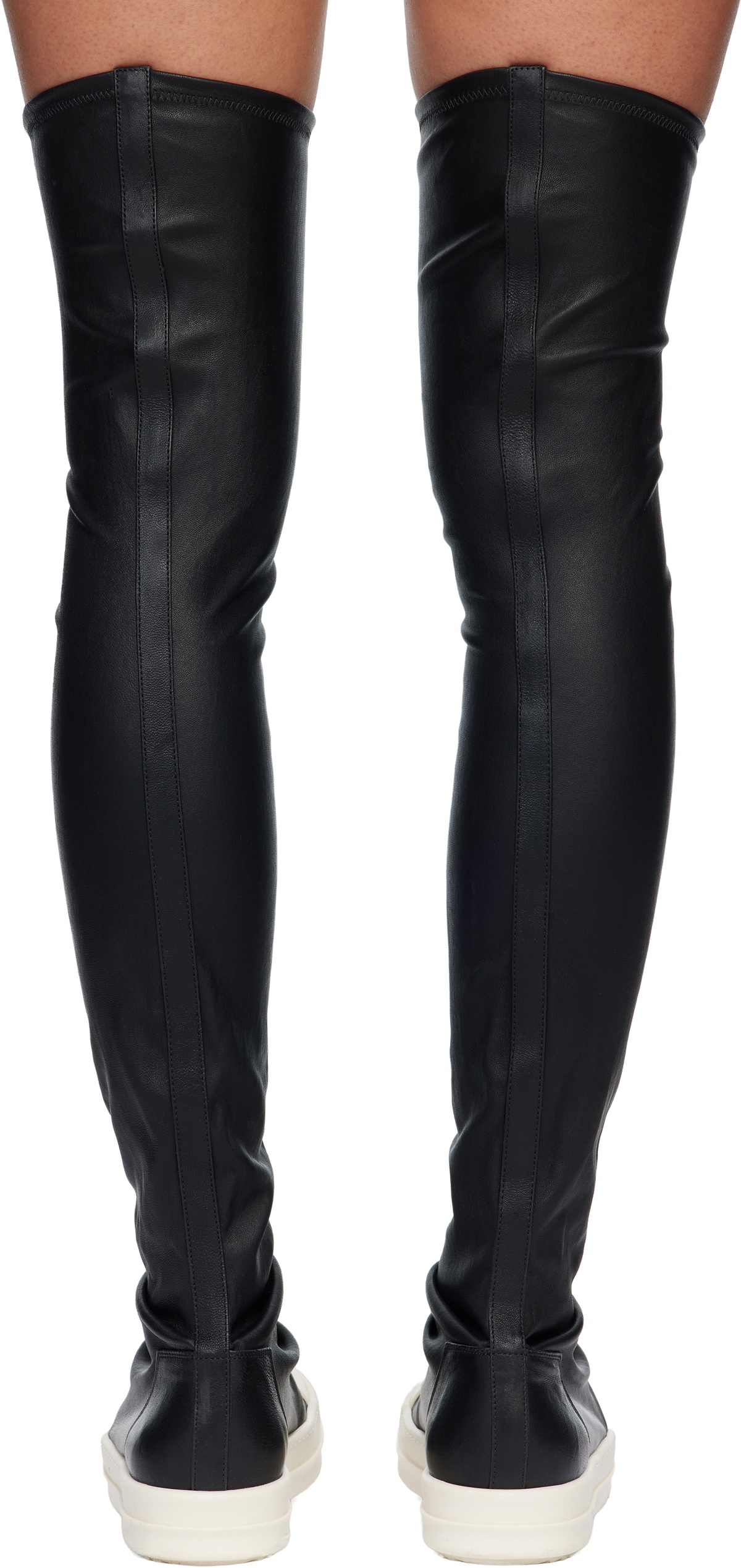 Rick Owens Black Temple High Stocking Sneaks Sneakers