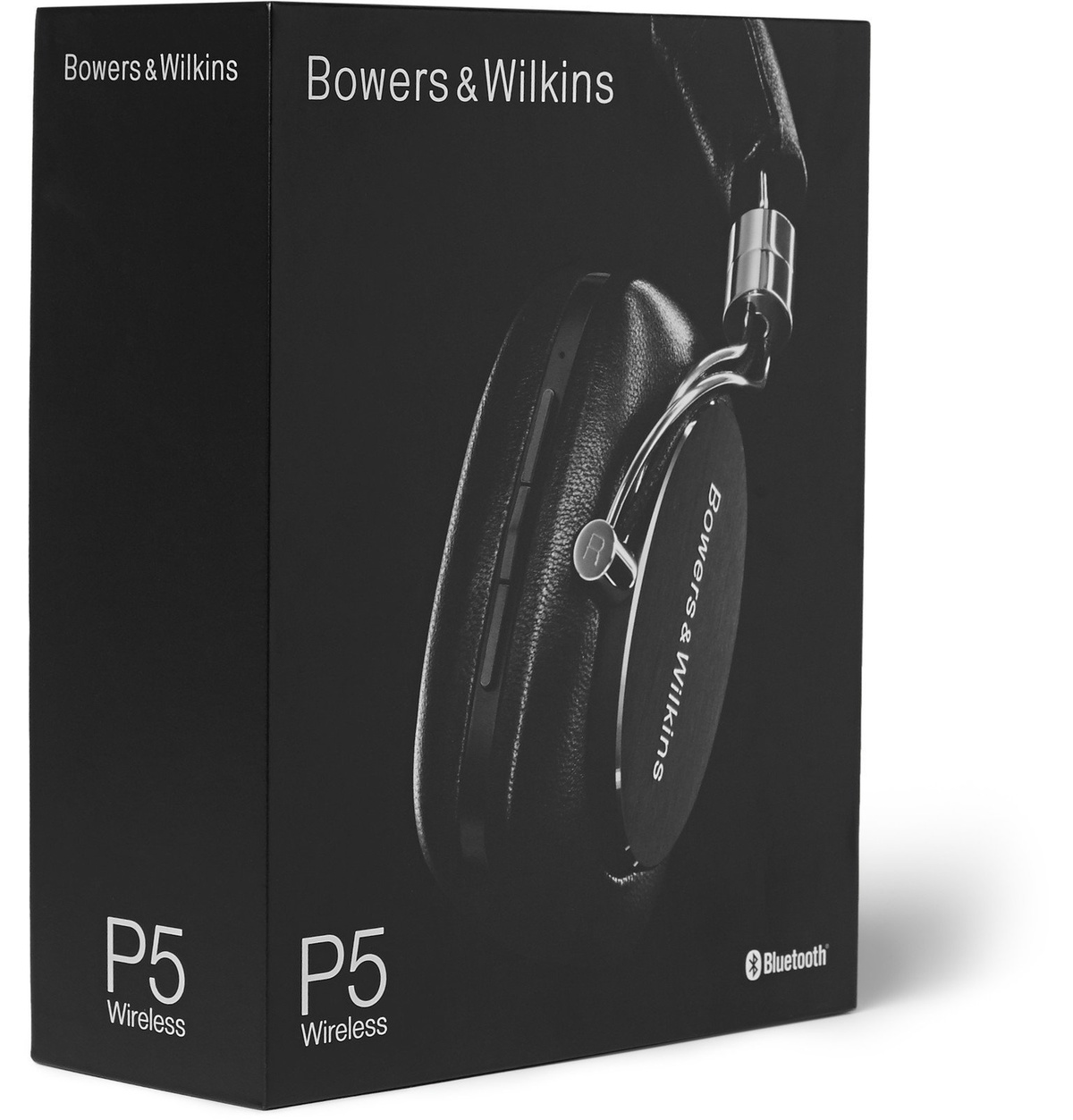 Bowers & Wilkins - P5W Leather-Covered Wireless Headphones - Black
