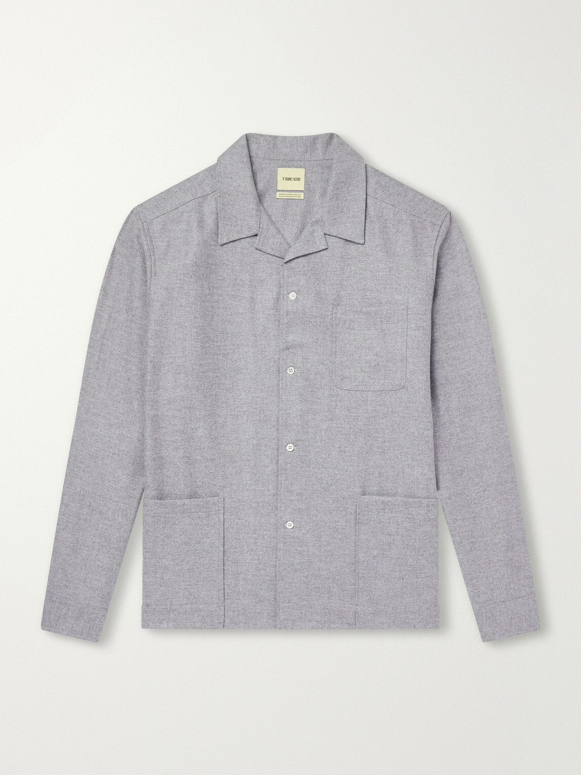 De Bonne Facture - Virgin Wool Overshirt - Gray