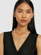 VIVIENNE WESTWOOD Man Mini Bas Relief Faux Pearl Necklace