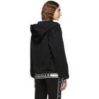 Dolce and Gabbana Black Cotton Zip-Up Hoodie