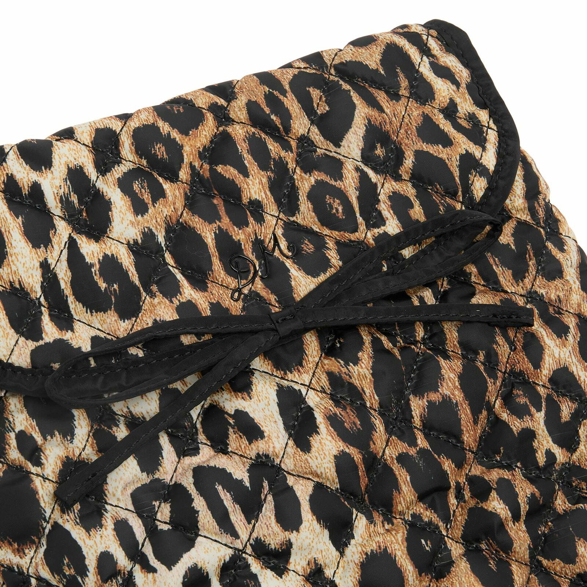 Damson Madder Women's Bow Laptop Bag in Leopard 