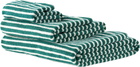 Tekla Green Striped Towel Set, 3 pcs