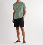 Hartford - Cotton-Terry Polo Shirt - Green