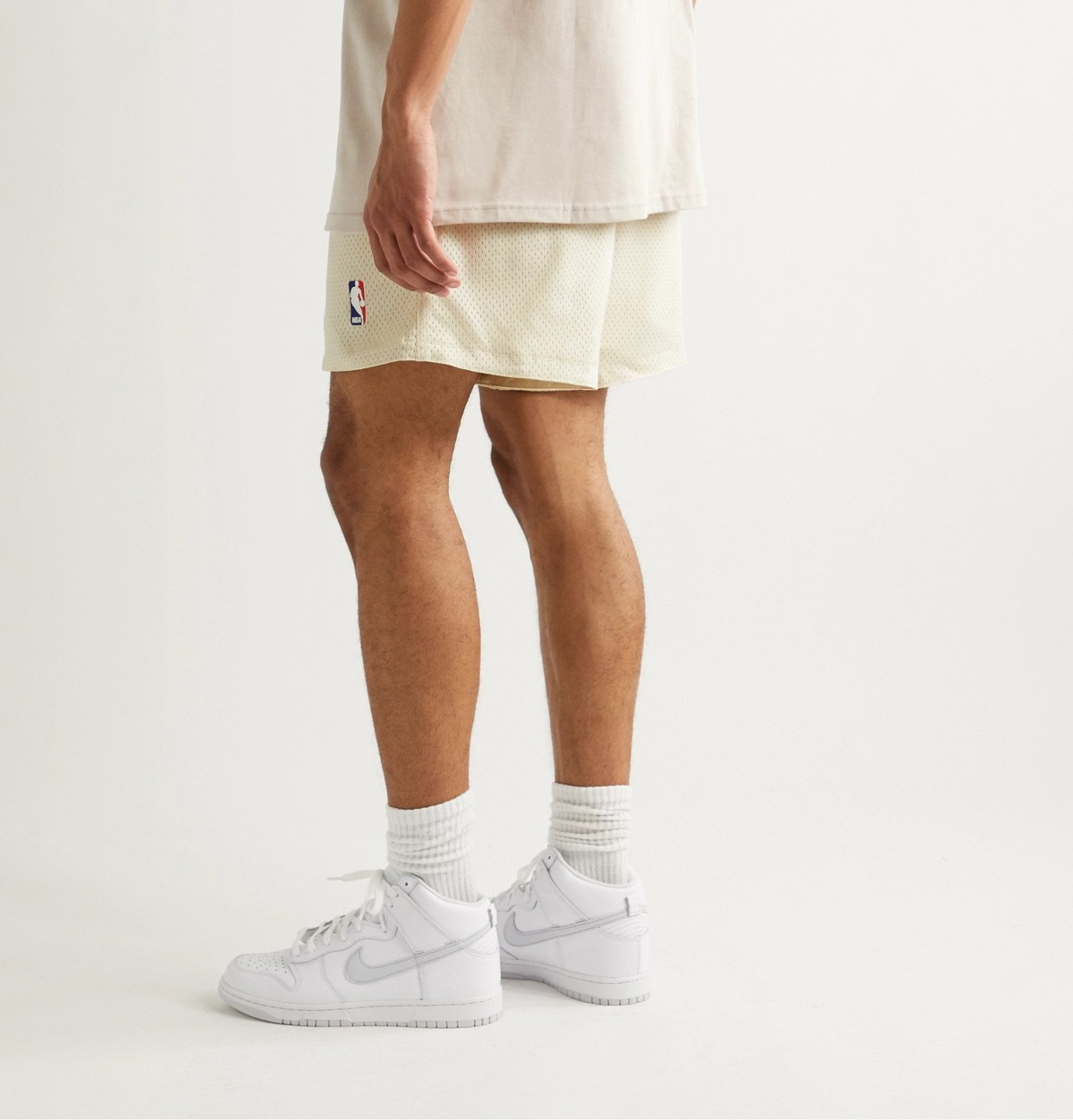 NIKE - Fear of God NRG Wide-Leg Nylon-Mesh Drawstring Shorts