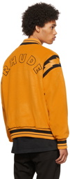 Rhude Yellow Lightning Bomber Jacket