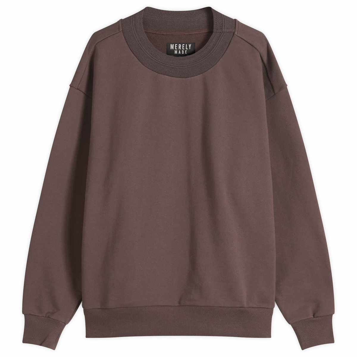 Merely Made Men's Wide Rib Sweatshirt in Brown