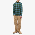 RRL Men's Mercer Check Shirt in Blue/Multi