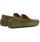 Tod's - Gommino Suede Driving Shoes - Green