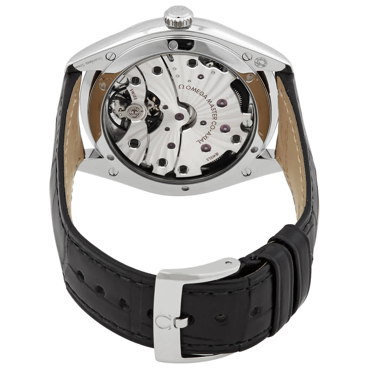 Omega De Ville Hand Wind Black Dial Mens Watch 435.13.40.22.01.001