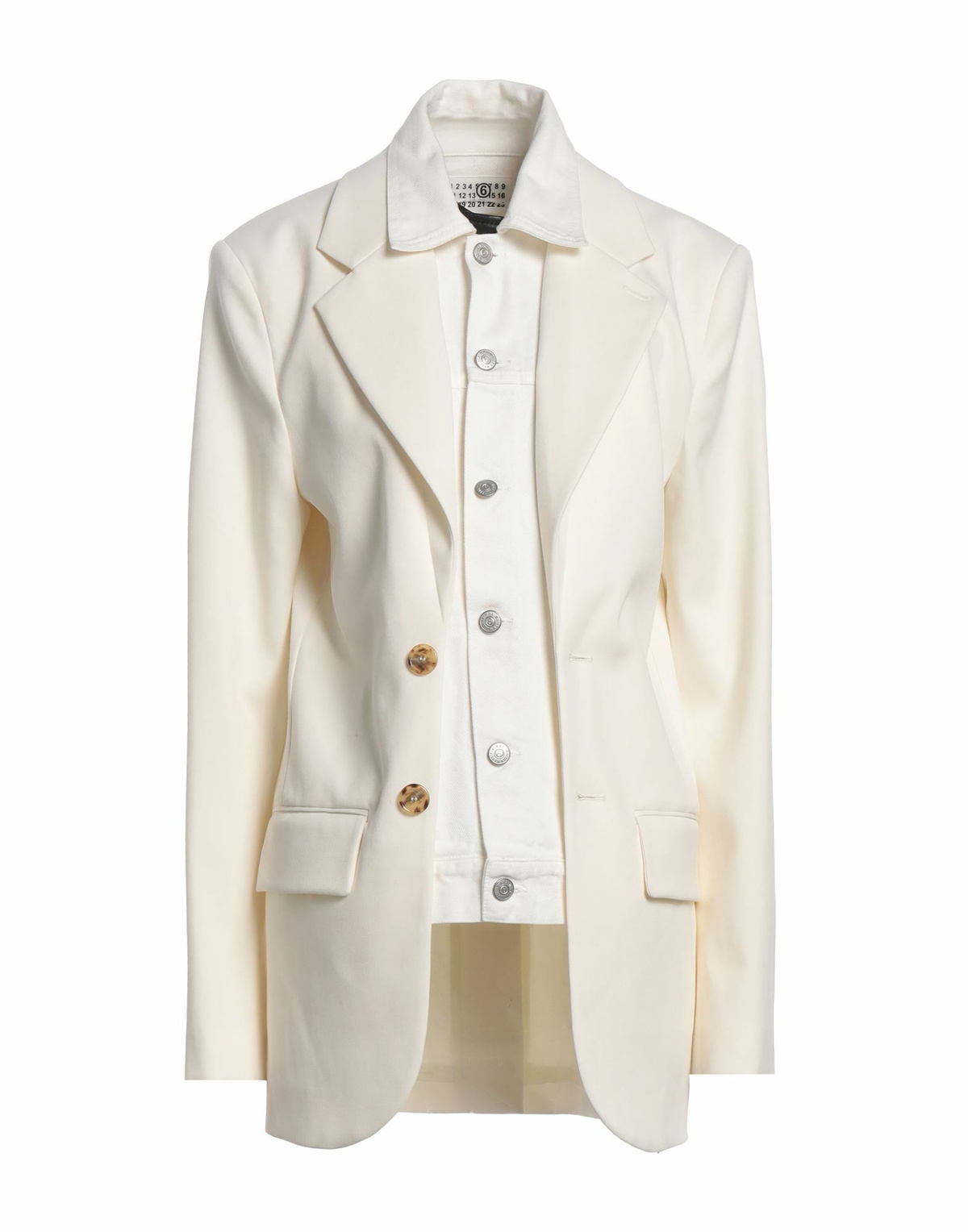Mm6 Maison Margiela Womens Blazer Cream