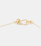 Sophie Bille Brahe Pearl Heart 14kt gold pendant necklace with pearls