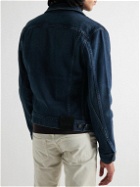 TOM FORD - Garment-Washed Denim Jacket - Blue
