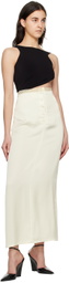 Olēnich Off-White Lace Maxi Skirt