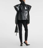 Junya Watanabe Faux leather biker jacket