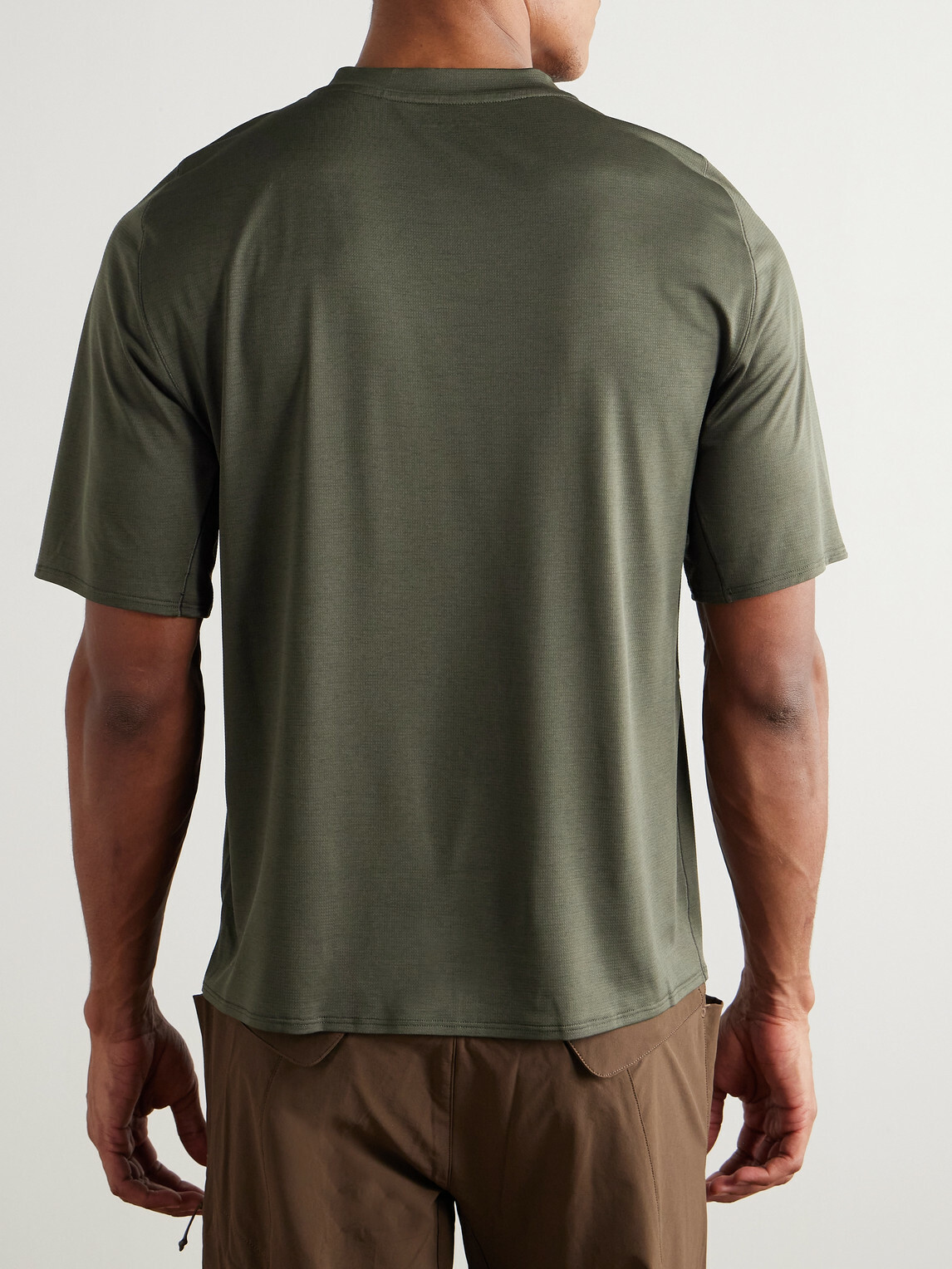 Portal - Lateral Peak Logo-Print Recycled-Jersey T-Shirt - Green