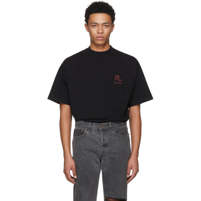 Photo: Vetements Black Scorpio Horoscope T-Shirt