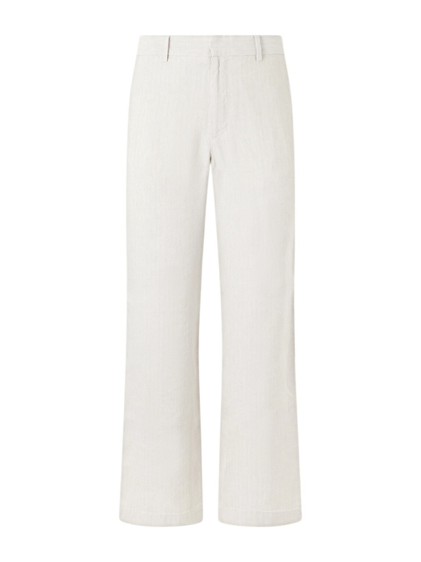 Photo: Barena - Delfo Lisca Straight-Leg Herringbone Suit Trousers - Neutrals