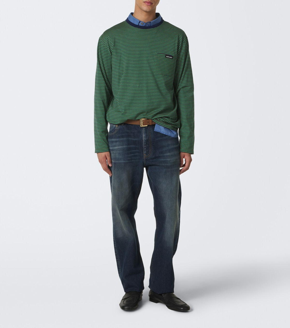 Miu Miu Faded straight jeans