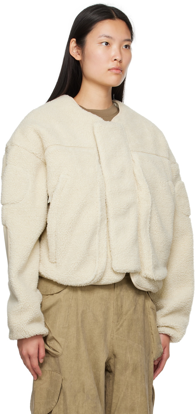 Entire Studios Off-White Fluffy Jacket