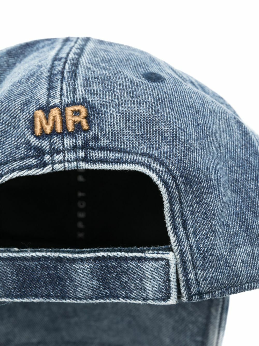 Martine Rose Blue Logo-Embroidered Denim Cap