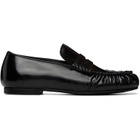 Alohas Black Aven Leather Loafers