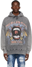 Dsquared2 Grey Open Up Slouch Hoodie