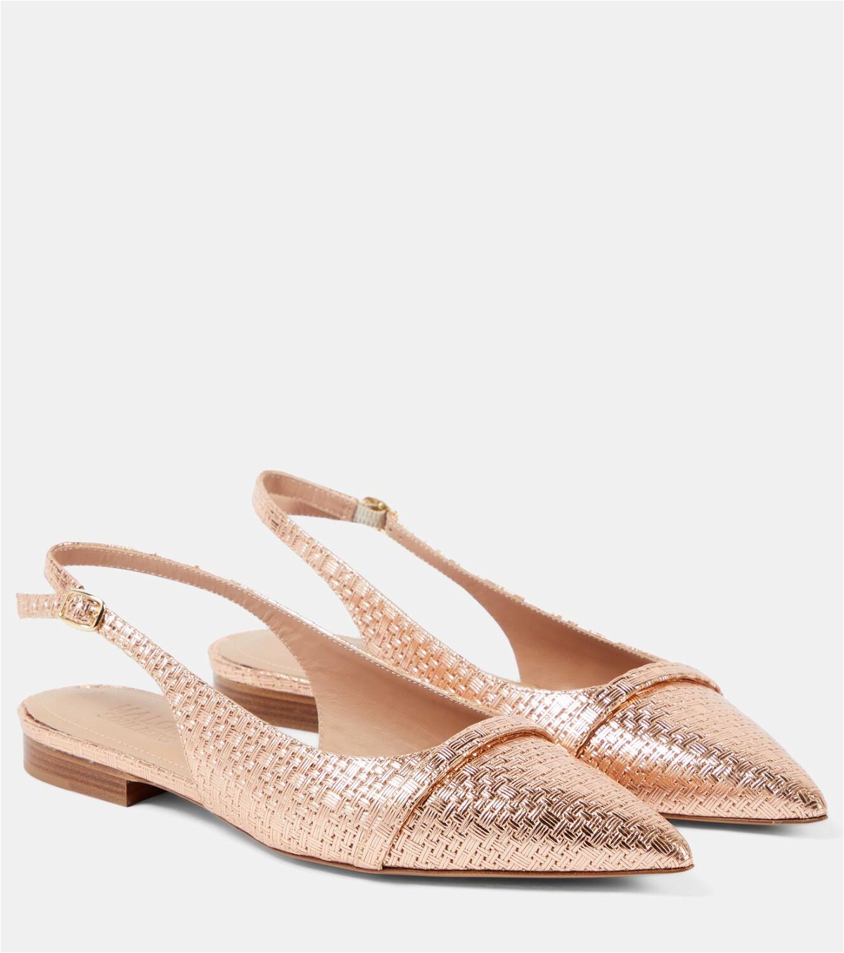 Malone Souliers Jama embossed leather slingback flats Malone Souliers