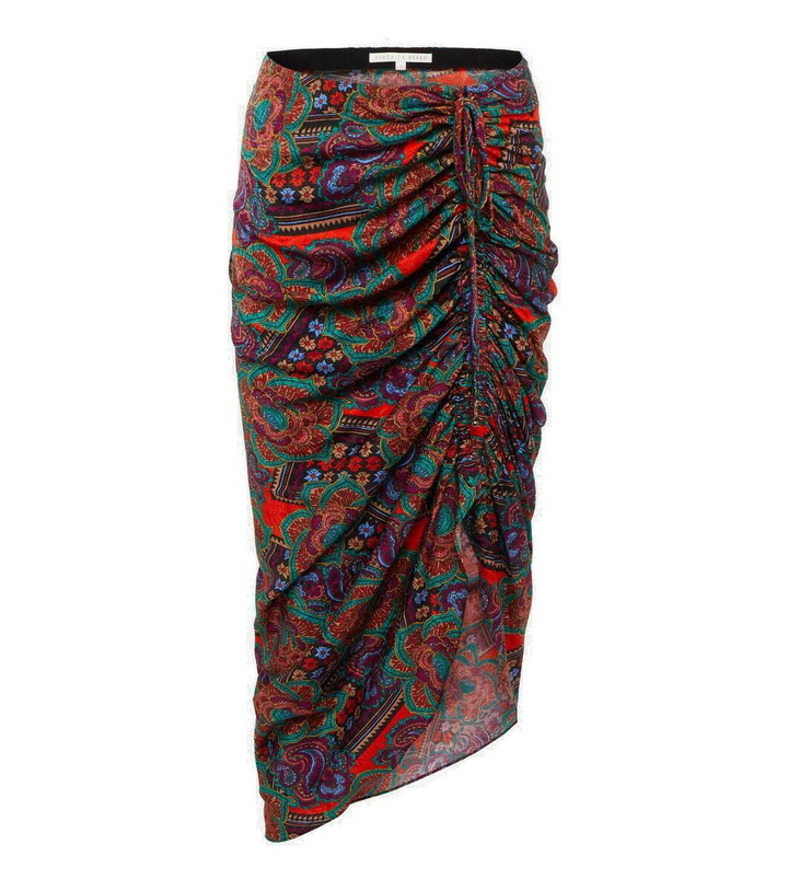 Photo: Veronica Beard Ari floral paisley midi skirt