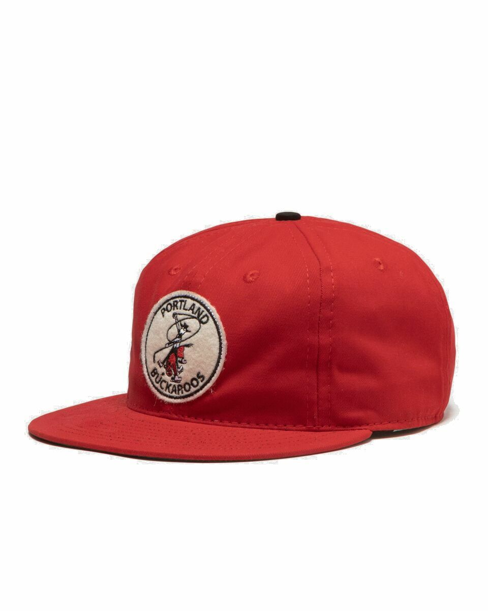 Photo: Ebbets Field Flannels Portland Buckaroos 1965 Vintage Ballcap Red - Mens - Caps