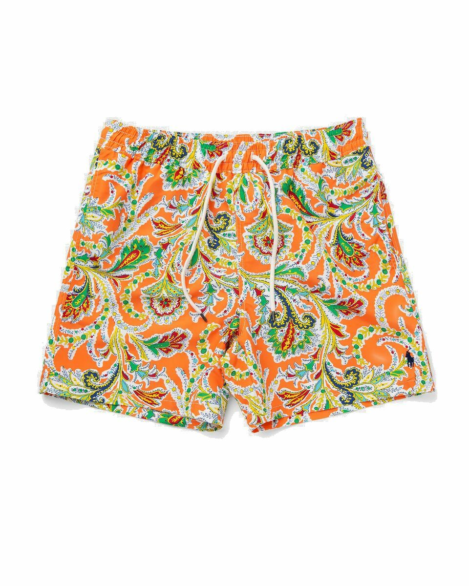 Photo: Polo Ralph Lauren Traveler Mid Trunk Orange - Mens - Swimwear