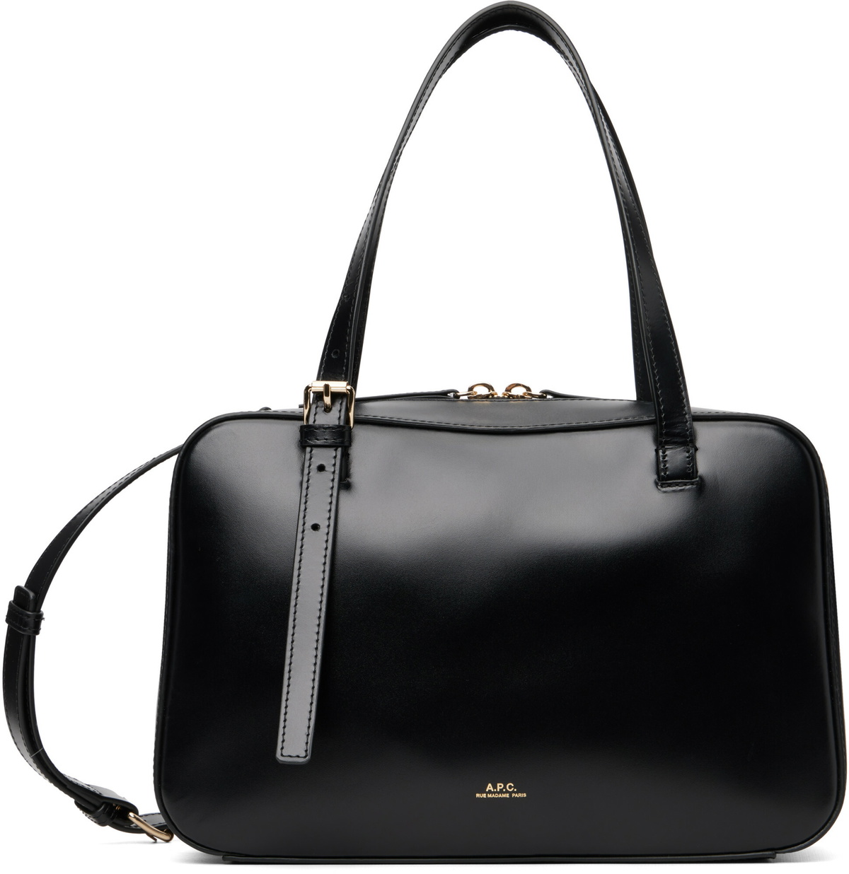 A.P.C. Black Virginie Box Bag