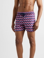 Frescobol Carioca - Copacabana Slim-Fit Short-Length Printed Swim Shorts - Purple