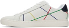 PS by Paul Smith White Abstract Rex Sneakers