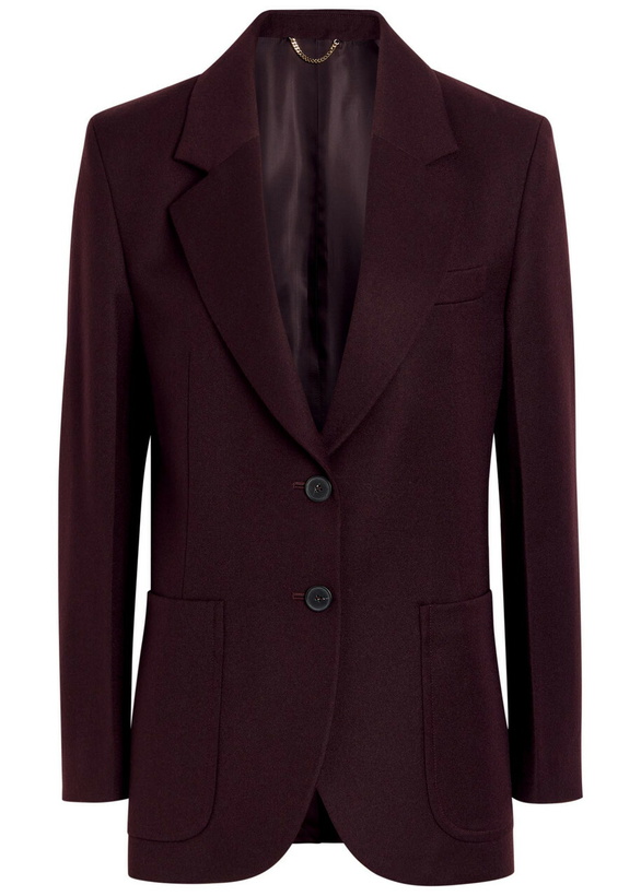 Photo: Victoria Beckham Katherine Wool Blazer Bordeaux