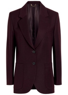 Victoria Beckham Katherine Wool Blazer Bordeaux