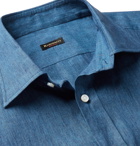 Rubinacci - Slub Linen Shirt - Blue