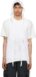 Hyein Seo White Double Layer Hood T-Shirt