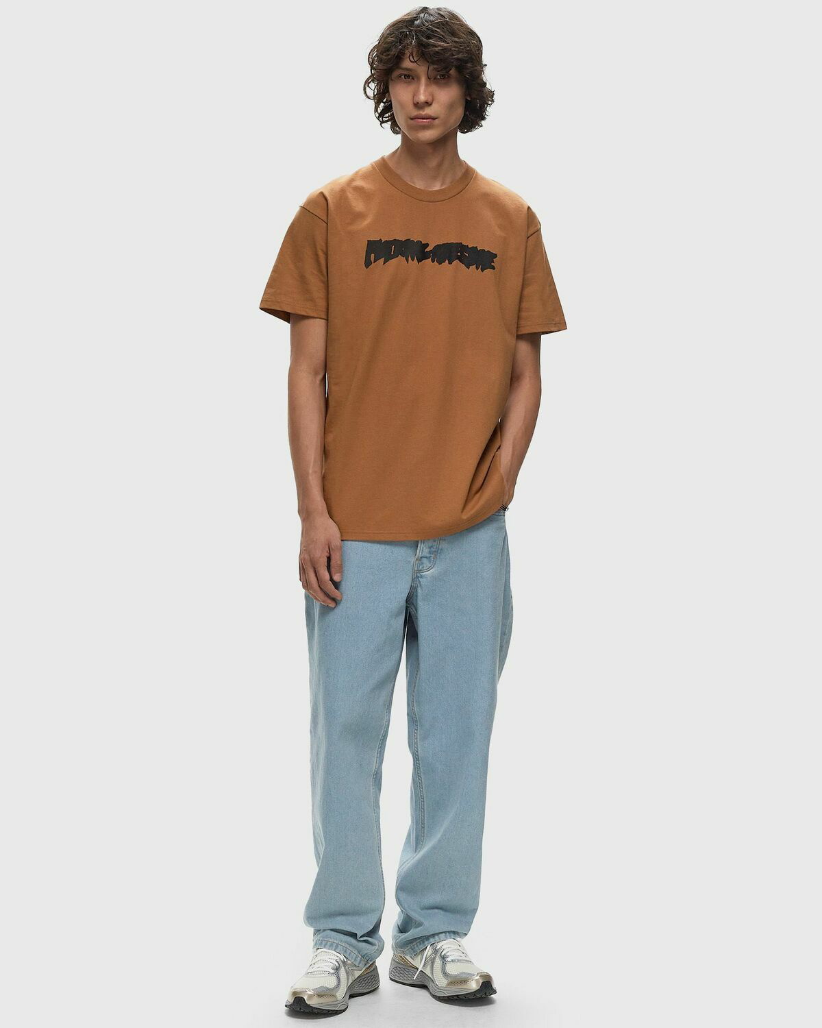 【FUCKING AWESOME】INK TRAP STAMP LOGOSHORTSLEEVETEE 3colors Fucking Awesome Ink Trap Stamp Logo Short Sleeve Tee Brown