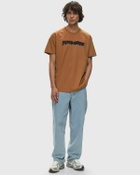 Fucking Awesome Ink Trap Stamp Logo Short Sleeve Tee Brown Shortsleeves