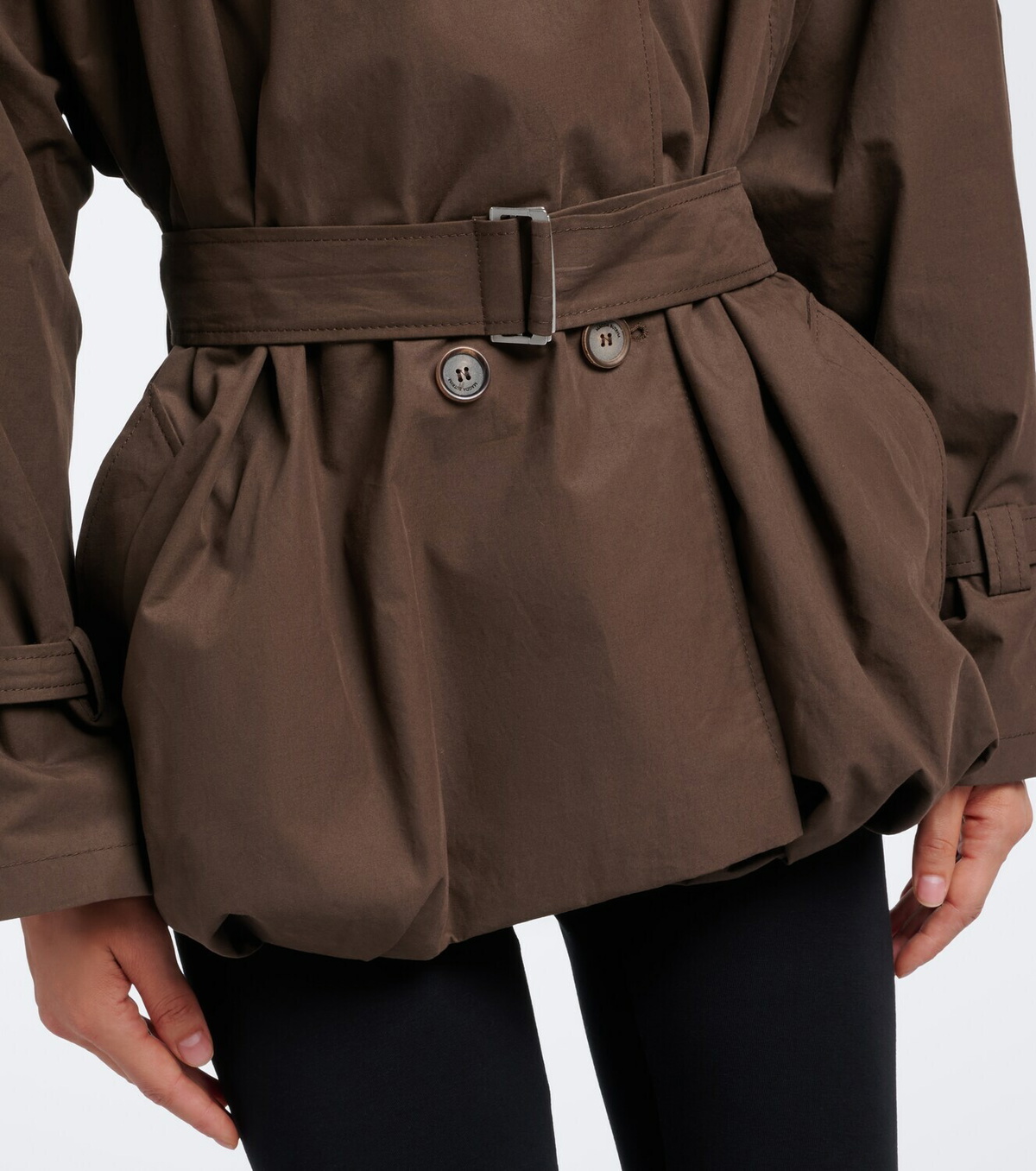 Magda Butrym Belted hooded cotton jacket