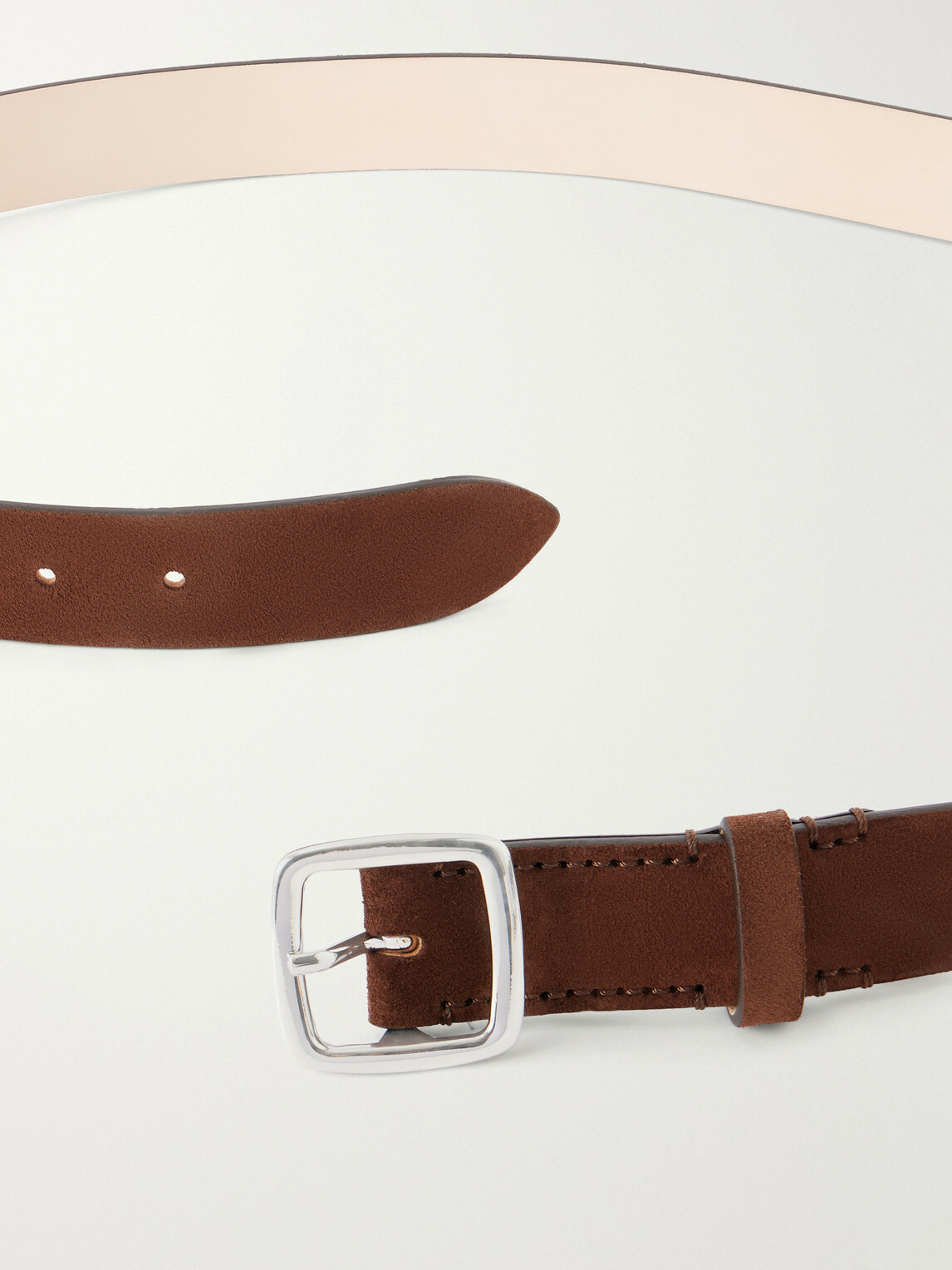Déhanche - 2.5cm Baptiste Suede Belt - Brown