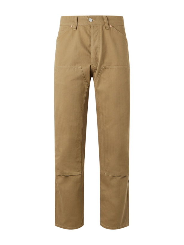 Photo: Drake's - Carpenter Straight-Leg Cotton Cargo Trousers - Brown