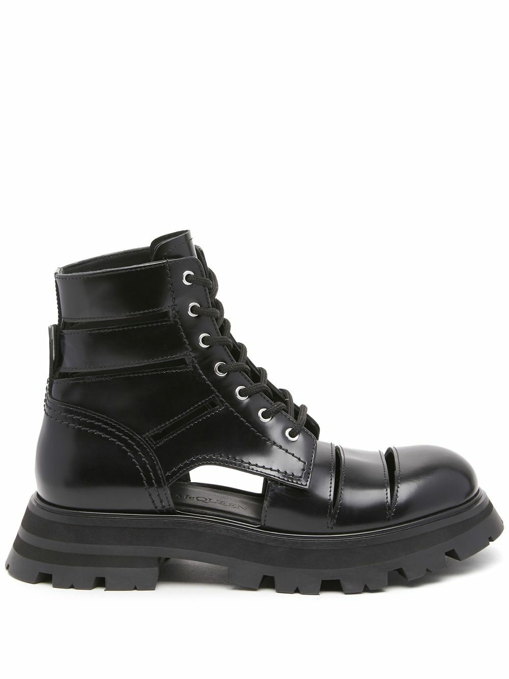 Alexander Mcqueen Leather Ankle Boot Black (Women's)