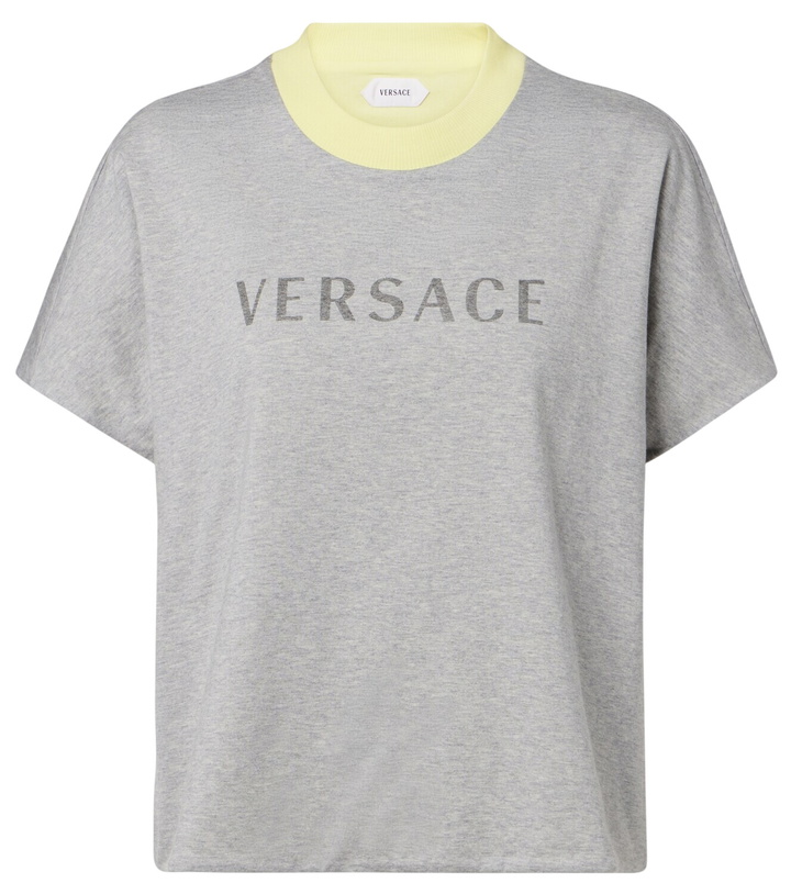 Photo: Versace Reversible cotton jersey T-shirt