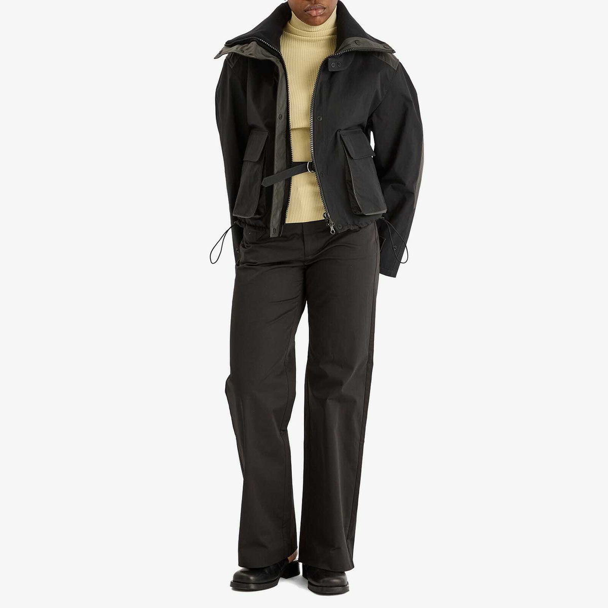 Our Legacy Women's Marine Jacket in Static Black Papyrus