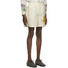 Bode Off-White Tiger Rugby Shorts